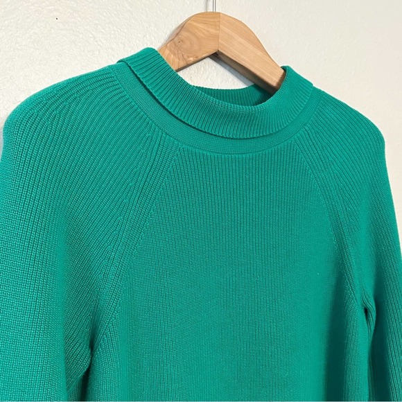 Talbots Pima Cotton Ribbed Fold Down Turtleneck Sweater Women’s Petite Large EUC - Picture 4 of 10